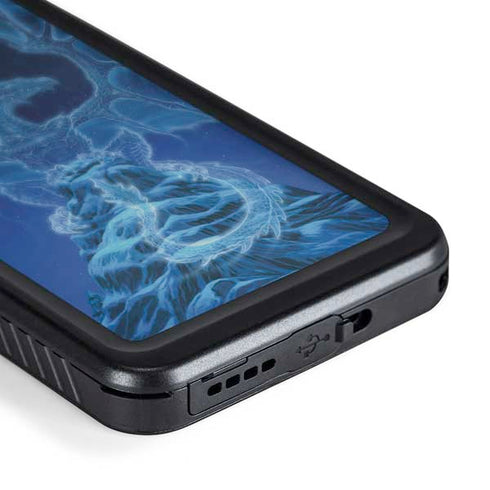 Ed Beard Jr. Winter Spirit Dragon by Ed Beard Jr Galaxy S24 Waterproof Case